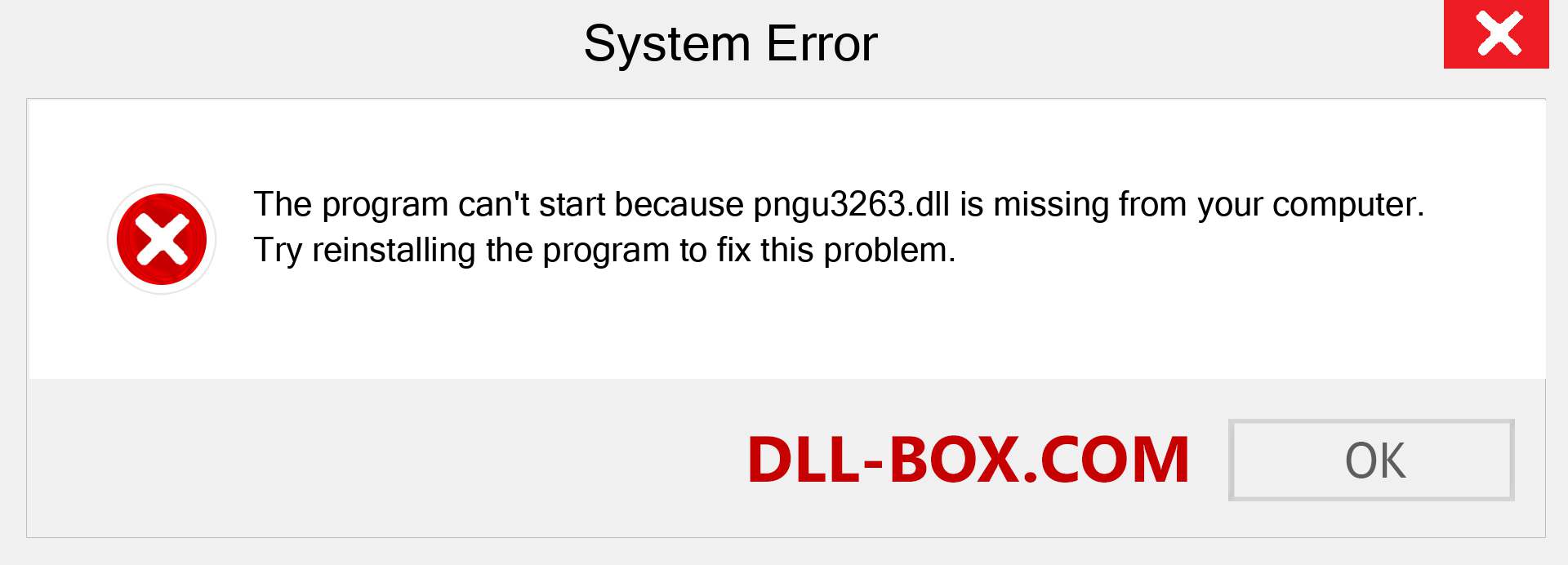  pngu3263.dll file is missing?. Download for Windows 7, 8, 10 - Fix  pngu3263 dll Missing Error on Windows, photos, images